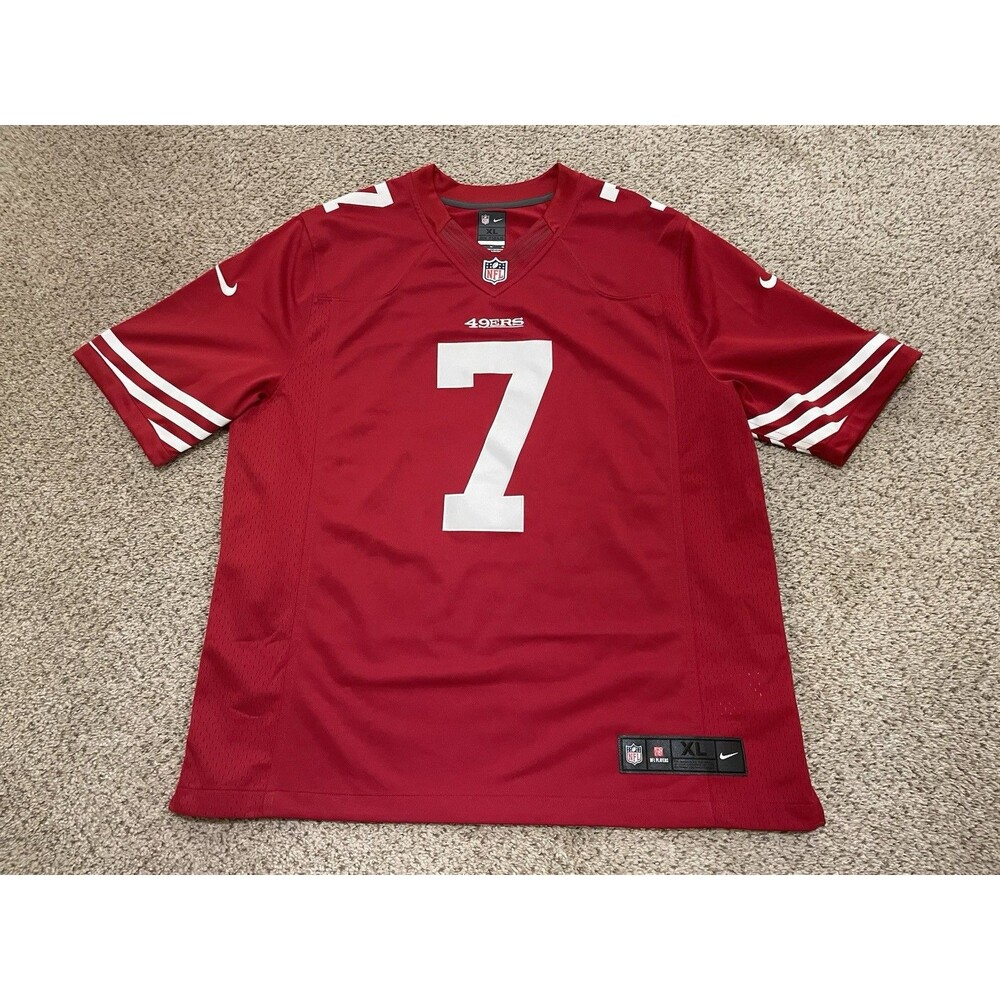 Colin Kaepernick 49ers Nike Elite Jersey Home Scarlet Red Mens Size 48 XL Sewn